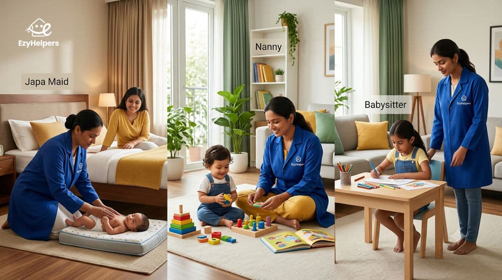 Japa Maid vs Nanny vs Babysitter: Who You Need