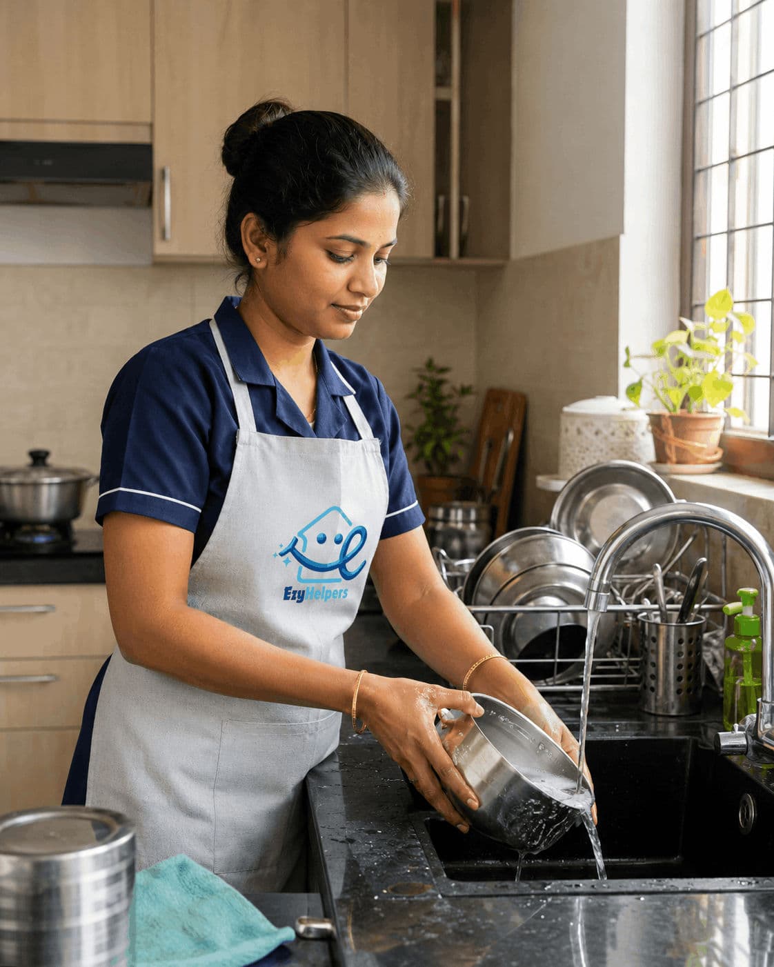 On-demand helper arriving at a home